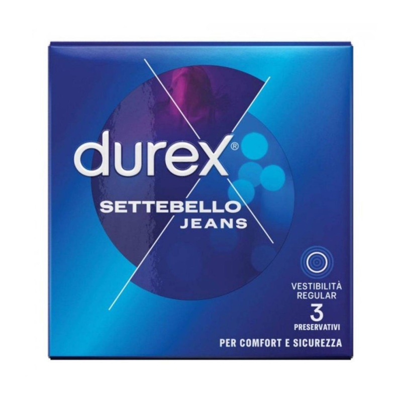 Reckitt Benckiser H. Profilattico Durex Settebello Jeans 3 Pezzi Reckitt Benckiser H. Profilattico Durex Settebello Jeans 3 Pezzi