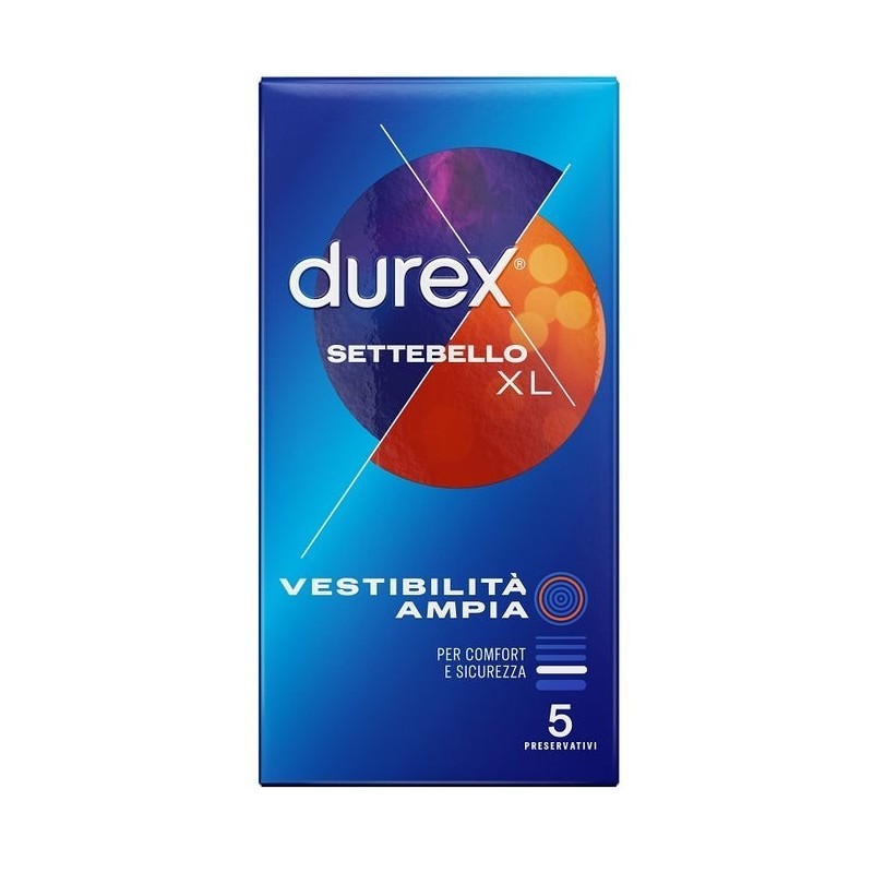 Reckitt Benckiser H. Profilattico Durex Settebello Xl 5 Pezzi Reckitt Benckiser H. Profilattico Durex Settebello Xl 5 Pezzi