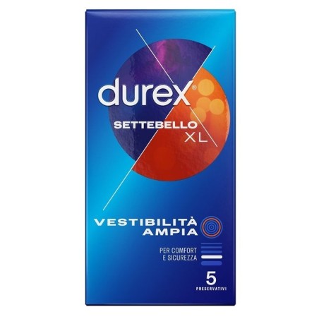 Reckitt Benckiser H. Profilattico Durex Settebello Xl 5 Pezzi Reckitt Benckiser H. Profilattico Durex Settebello Xl 5 Pezzi