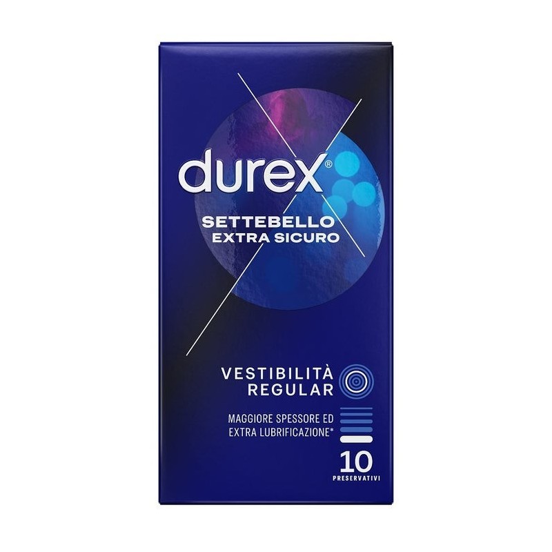 Reckitt Benckiser H. Profilattico Durex Settebello Extra Sicuro 10 Pezzi Reckitt Benckiser H. Profilattico Durex Settebello Extra Sicuro 10 Pezzi
