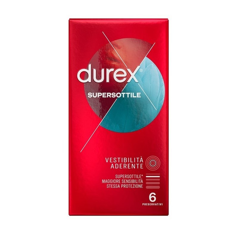 Reckitt Benckiser H. Profilattico Durex Supersottile Close Fit 6 Pezzi Reckitt Benckiser H. Profilattico Durex Supersottile Close Fit 6 Pezzi