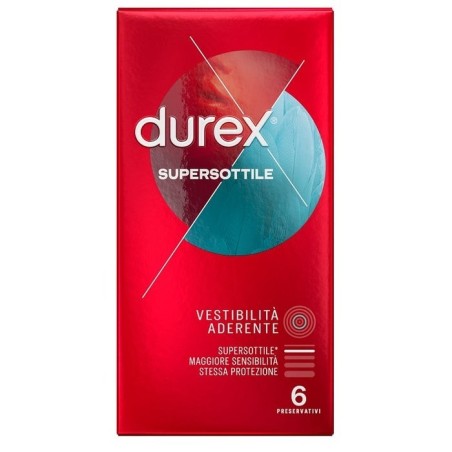 Reckitt Benckiser H. Profilattico Durex Supersottile Close Fit 6 Pezzi Reckitt Benckiser H. Profilattico Durex Supersottile Close Fit 6 Pezzi