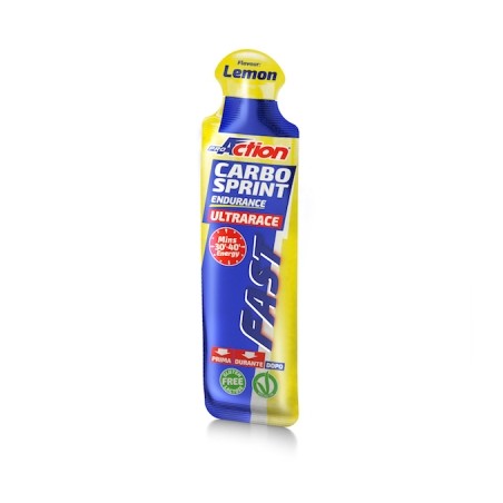 Proaction Carbo Sprint Ultra Race Gel Energetico Al Limone 60 Ml Proaction Carbo Sprint Ultra Race Gel Energetico Al Limone 60 Ml