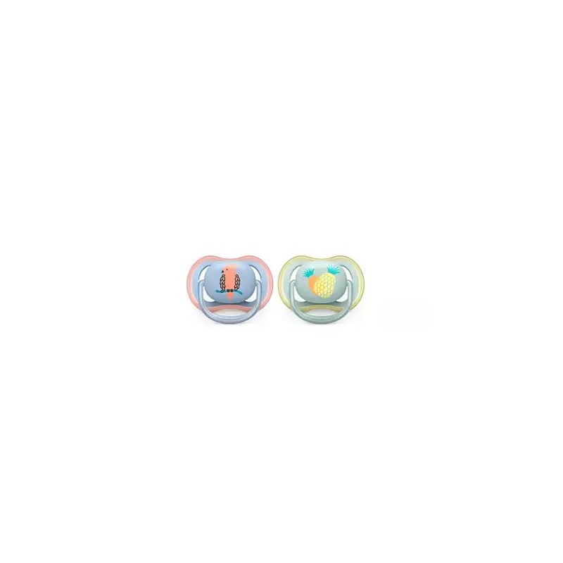 Philips Avent Succhietto Ultra Air 0-6m Maschio Ananas/pappagallo 2 Pezzi Philips Avent Succhietto Ultra Air 0-6m Maschio Ananas/pappagallo 2 Pezzi
