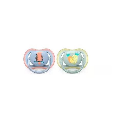 Philips Avent Succhietto Ultra Air 0-6m Maschio Ananas/pappagallo 2 Pezzi Philips Avent Succhietto Ultra Air 0-6m Maschio Ananas/pappagallo 2 Pezzi