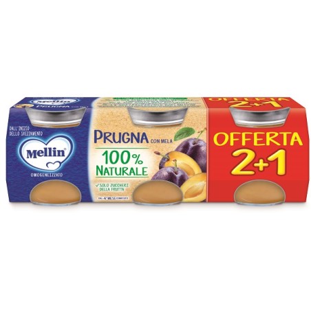 Danone Nutricia Soc. Ben. Mellin Omogeneizzato Prugna 3 Pezzi Da 100 G Danone Nutricia Soc. Ben. Mellin Omogeneizzato Prugna 3 Pezzi Da 100 G