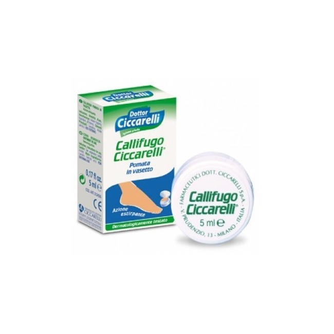 Ciccarelli Callifugo In Pomata Per Estirpare Calli Igienepiede Confezione In Vaso Da 5ml Ciccarelli Callifugo In Pomata Per Estirpare Calli Igienepiede Confezione In Vaso Da 5ml