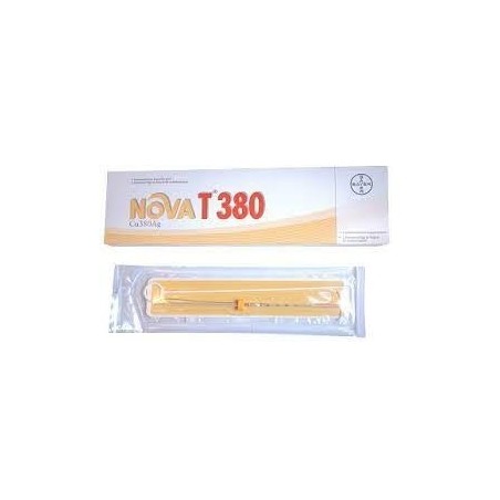 DISPOSITIVO INTRAUTERINO NOVA T 380 IN POLIETILENE CON SPIRALE IN RAME SUPERFICIE 380 MMQ E ANIMA IN ARGENTO