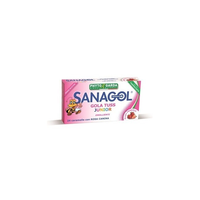Named Sanagol Gola Tuss Junior Fragola 24 Caramelle