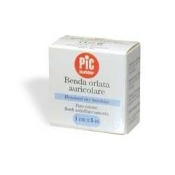 Pikdare Benda Orlata Garzata In Cotone 100% Auricolare Pic Con Trama Molto Fitta Morbida E Idrofila In Astuccio Misura 500x1cm D