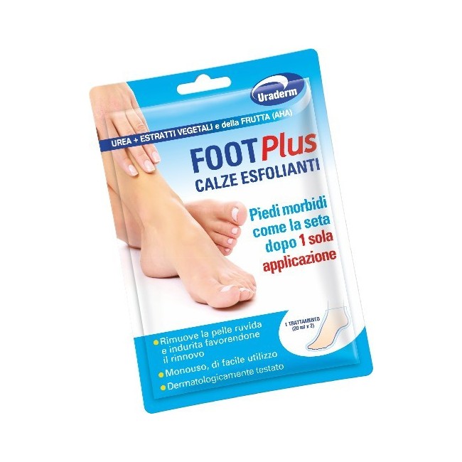 Uraderm Foot Plus Calze Esfolianti 2 Pezzi Da 20 Ml Uraderm Foot Plus Calze Esfolianti 2 Pezzi Da 20 Ml