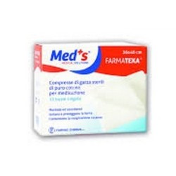 Farmac-zabban Garza Compressa Meds 12/8 36x40cm 12 Pezzi