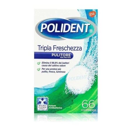 Haleon Polident Tripla Freschezza 66 Compresse