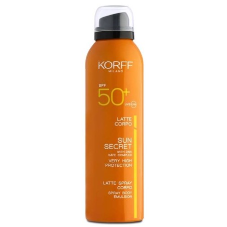 Korff Sun Secret Latte Spray Corpo Spf50+ 200 Ml Korff Sun Secret Latte Spray Corpo Spf50+ 200 Ml