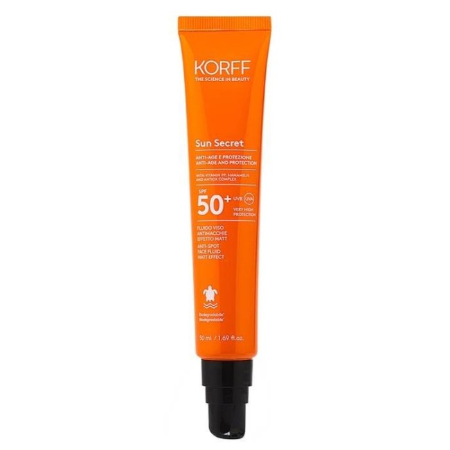 Korff Sun Secret Fluido Viso Antimacchie Effetto Matt Spf50+ 50 Ml Korff Sun Secret Fluido Viso Antimacchie Effetto Matt Spf50+ 50 Ml