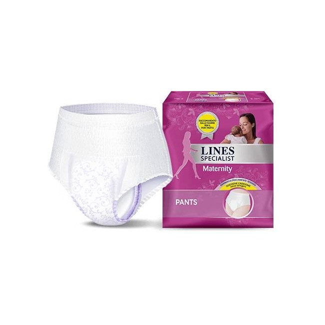 Fater Lines Specialist Maternity Mutandina Assorbente Per Perdite Post Parto Misura Medium 12 Pezzi