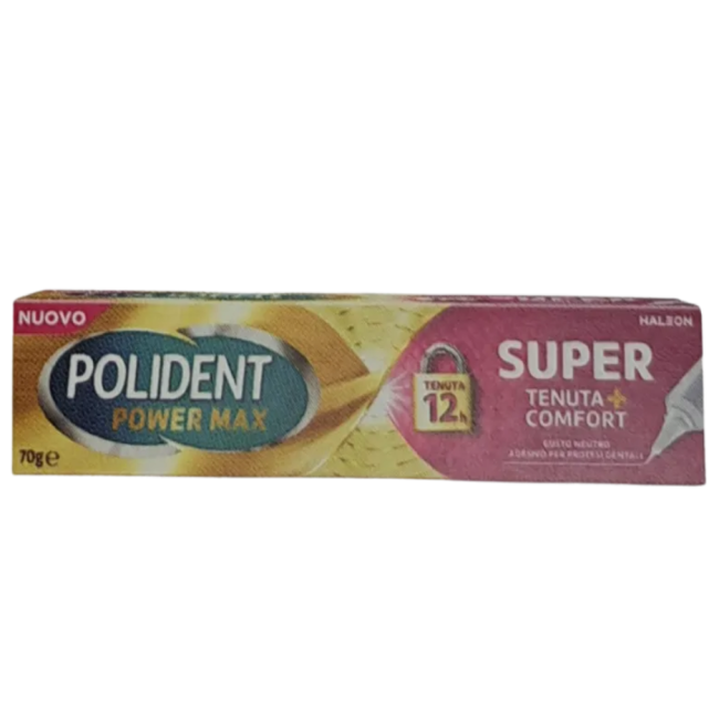 Haleon Crema Adesiva Protesi Dentali Polident Power Max Super Tenuta+comfort 70 G