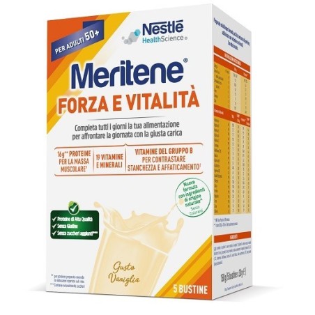 Nestlè Meritene Forza E Vitalita' Vaniglia 5 Bustine Da 30 G