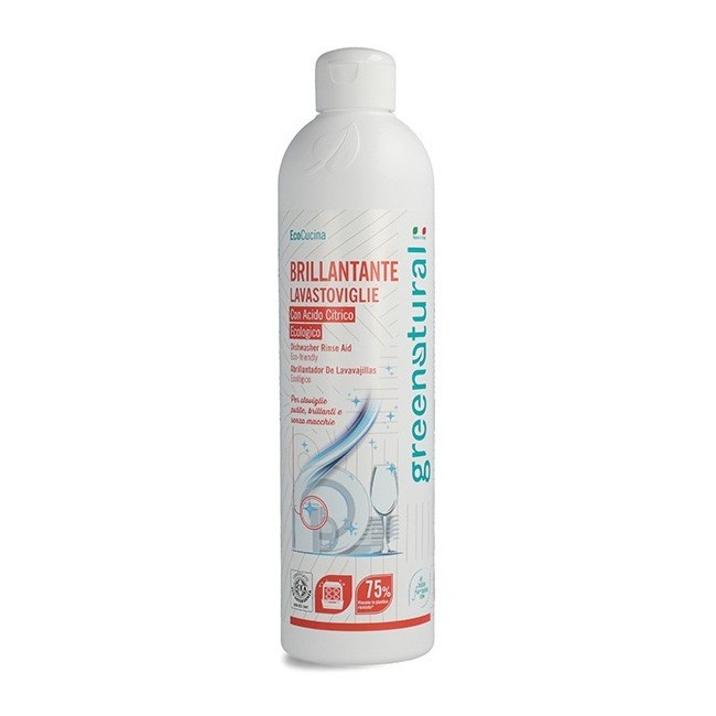 Green Project Greenatural Brillantante Lavastoviglie Ecologico 500 Ml