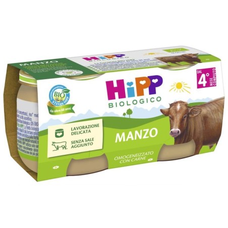 Hipp Bio Omogeneizzato Manzo 2 Pezzi Da 80 G Hipp Bio Omogeneizzato Manzo 2 Pezzi Da 80 G