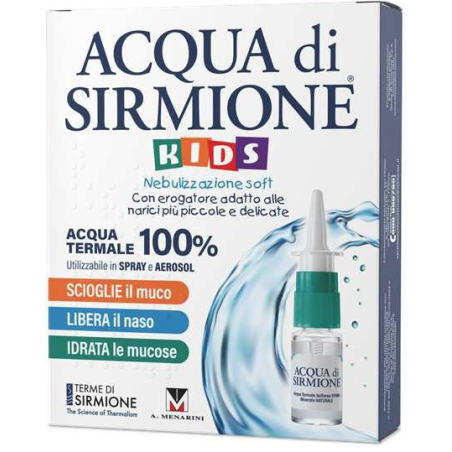 Acqua Di Sirmione Kids Nebulizzazione Soft Acqua Termale 100% 6 Flaconcini Pluridose X 15 Ml
