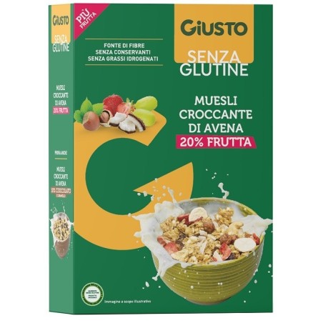 Farmafood Giusto Senza Glutine Muesli Avena Frutta Secca 275 G Farmafood Giusto Senza Glutine Muesli Avena Frutta Secca 275 G