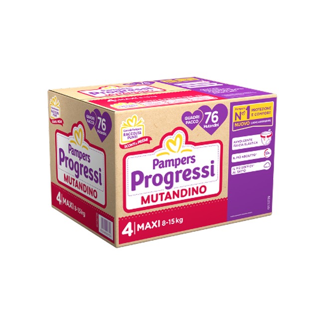 Fater Pampers Progressi Mutandina Quadri Maxi 76 Pezzi Fater Pampers Progressi Mutandina Quadri Maxi 76 Pezzi