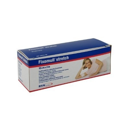 Essity Fascia Autoadesiva Ipoallergenica Fissaggio Cateteri Fixomull Stretch. Supporto In Poliestere Non Tessuto Bianco, Massa I