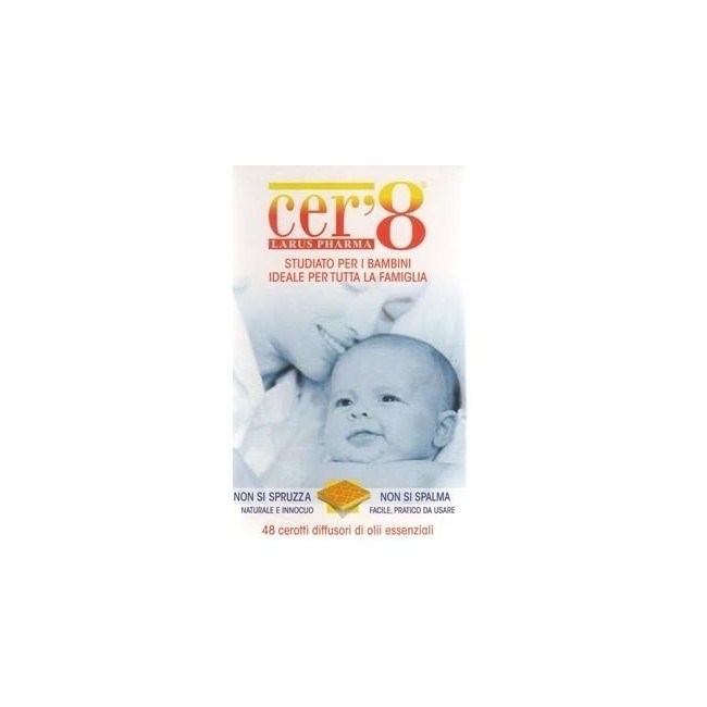 Larus Pharma Cer'8 Cuscinetti Adesivi Anti Zanzare Scatola Da 48 Cuscinetti