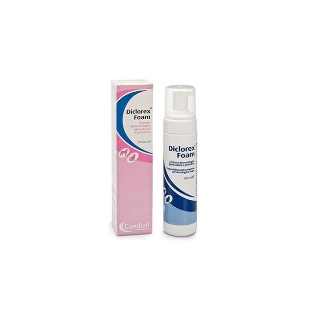 Candioli Diclorex Foam Schiuma Dermatologica Flacone 200 Ml Candioli Diclorex Foam Schiuma Dermatologica Flacone 200 Ml