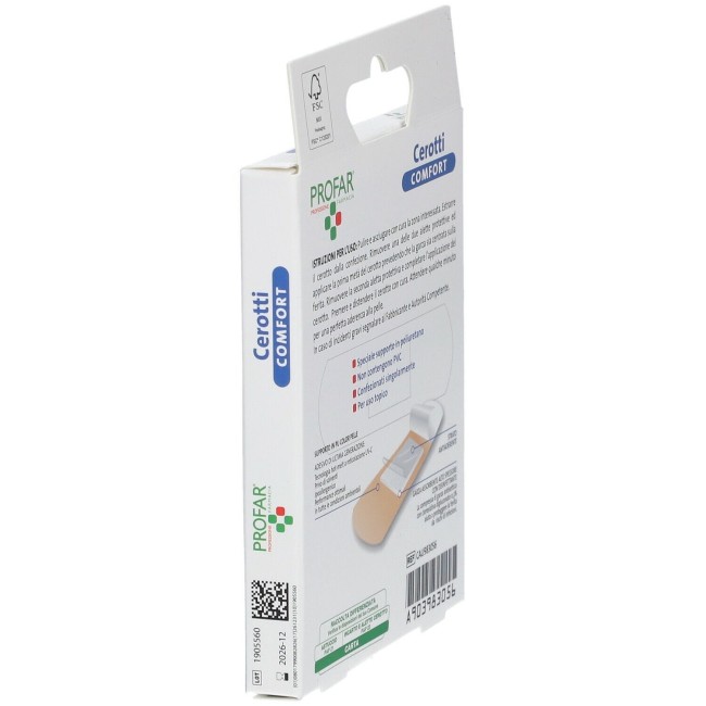 Federfarma. Co Cerotto Comfort Media 7x2 Cm 20 Pezzi Profar