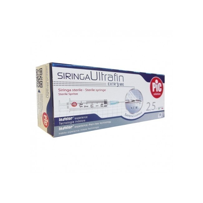 Pikdare Siringa Pic Sterile Monouso Capacita' 2,5ml Con Ago Gauge14 10 Pezzi