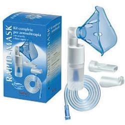 Safety Kit Completo Prontex Rapid Mask Per Aerosolterapia Con Ampolla Plastica +maschera Per Adulti +tubo Pressione +accessorio 