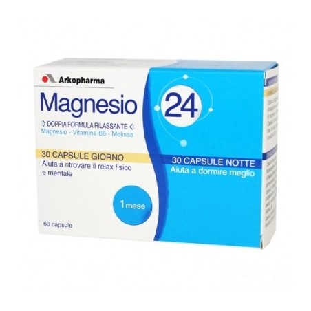 Arkopharma Arkomag Magnesio 24 Giorno&notte 60 Capsule