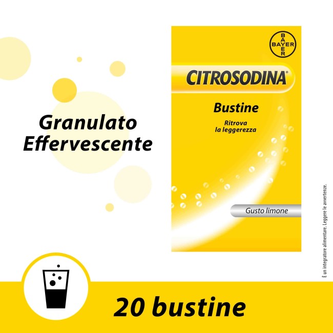 Bayer Citrosodina 20 Bustine Granulato Effervescente