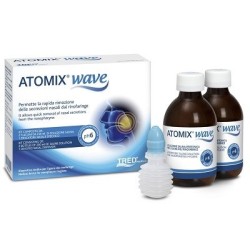 Tred Medical Atomix Wave Dispositivo Per Igiene Rinofaringea Atomix Soluzione Salina 250 Ml 2 Pezzi + Terminale Nasale + Erogato