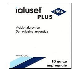 Ibsa Farmaceutici Garza Impregnata Ialuset Ferite E Ustioni Non Infette 10x10 Cm 10 Pezzi