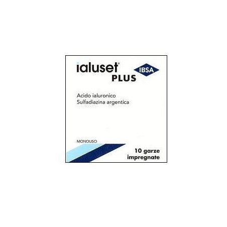 Ibsa Farmaceutici Garza Impregnata Ialuset Ferite E Ustioni Non Infette 10x10 Cm 10 Pezzi