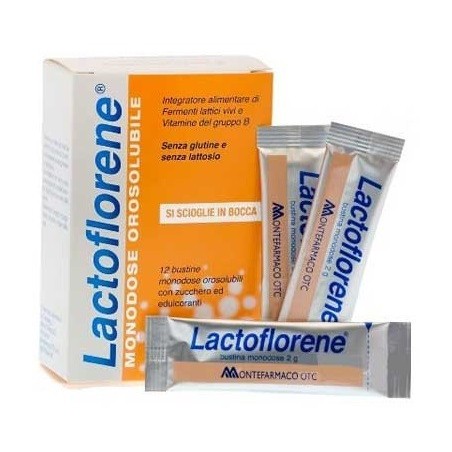 Montefarmaco Lactoflorene Plus 12 Bustine Monodose