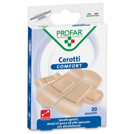 Federfarma. Co Cerotto Comfort Assortiti 20 Pezzi Profar