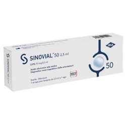 Ibsa Farmaceutici Siringa Intra-articolare Sinovial 50 Acido Ialuronico Sale Sodico 2% 50mg/2,5ml 2,5ml + Ago 21 Gauge