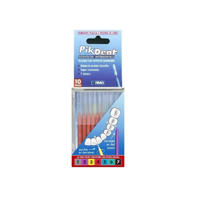 Fimo Pikdent Stuzzicolino 4 Rosso 10 Pezzi