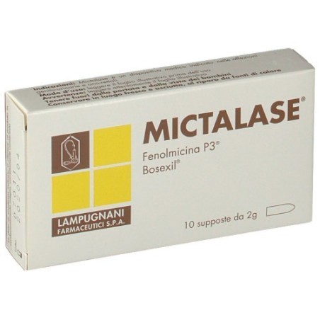 Lampugnani Farmaceutici Mictalase 10 Supposte 2 G Lampugnani Farmaceutici Mictalase 10 Supposte 2 G