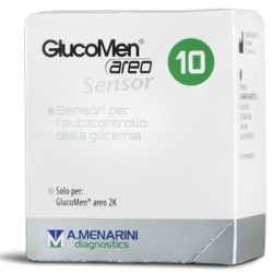 Menarini Strisce Glucomen Areo Sensor Per Analisi Del Glucosio 10 Pezzi