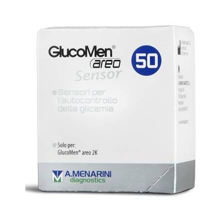 Menarini Strisce Misurazione Glicemia Glucomen Areo Sensor 50 Pezzi Menarini Strisce Misurazione Glicemia Glucomen Areo Sensor 50 Pezzi
