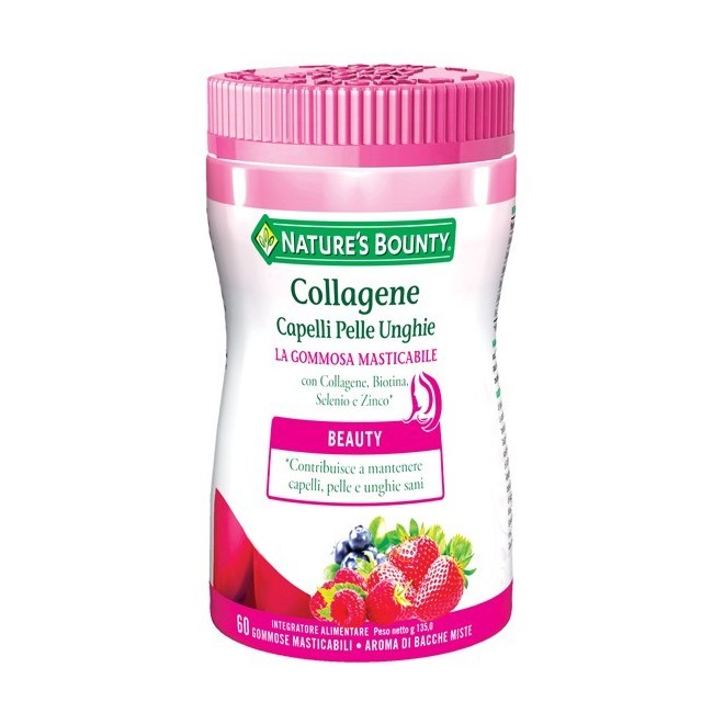 Nature' S Bounty Collagene Capelli Pelle Unghie 60 Gommose Masticabili Nature' S Bounty Collagene Capelli Pelle Unghie 60 Gommose Masticabili