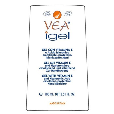 Hulka Vea Igel Gel Mani Igienizzante Vitamina E Acido Ialuronico 100 Ml