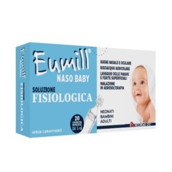 Recordati Eumill Naso Baby Soluzione Fisiologica 20 Contenitori Monodose 5 Ml