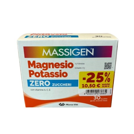 Marco Viti Massigen Magnesio Potassio Zero Zuccheri 30 Bustine Promo Marco Viti Massigen Magnesio Potassio Zero Zuccheri 30 Bustine Promo