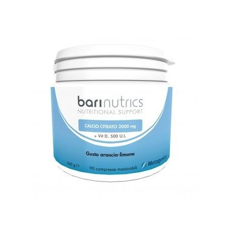 Metagenics Barinutrics Calcio Citrato Arancia Limone Ita 90 Compresse